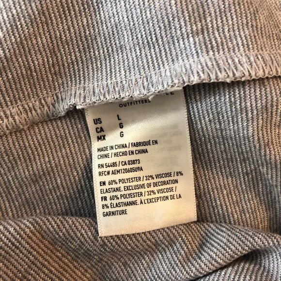 American Eagle Super Hi-Rise Stretch Skirt Mini Plaid Pull On Pockets Size L - Picture 5 of 5